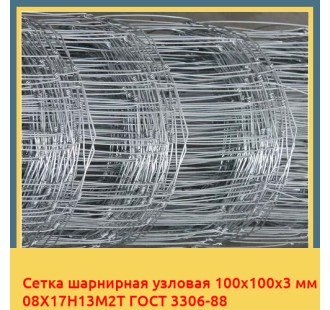Сетка шарнирная узловая 100х100х3 мм 08Х17Н13М2Т ГОСТ 3306-88 в Бухаре